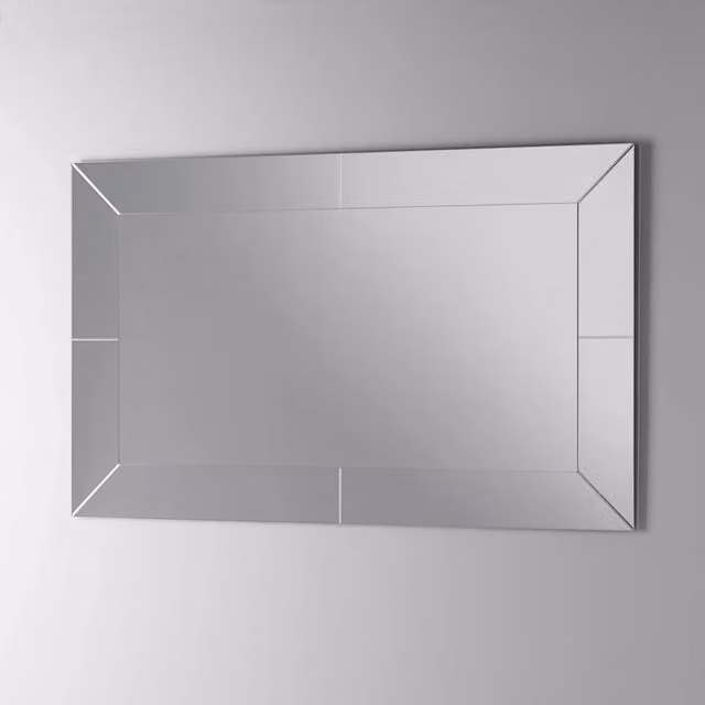 Specchio rettangolare moderno AQA DESIGN nero da parete