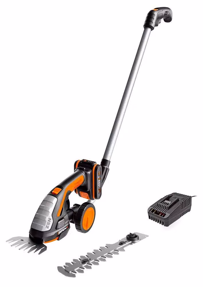 WORX WG801E.3, tagliasiepi e decespugliatore a batteria, 20V