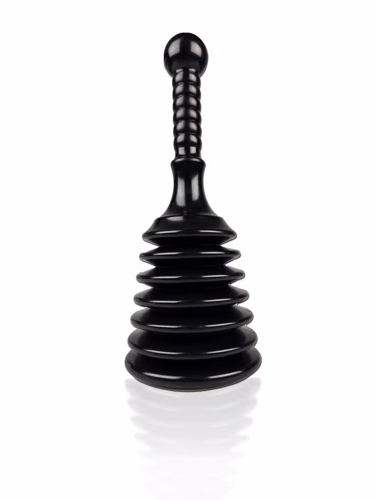 TURBO PRODUKTE: Sifone di scarico nero, diametro 12,5 cm, per lavabo, lavello o doccia