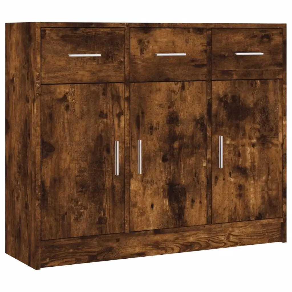 Credenza Buffet da cucina Design Mania in legno Rovere Fumo marrone L: 91 cm, P: 28 cm, H: 75 cm – 2