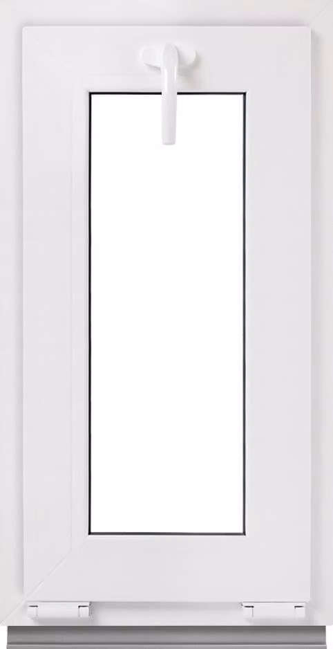 Finestra per cantina Framex - Finestra a ribalta Bianco 60 x 115 cm Finestra a 2 vetri 32 mm (4/24/4) Finestra in PVC Larghezza x altezza (600 x 1150 mm) Funzione Finestra a ribalta