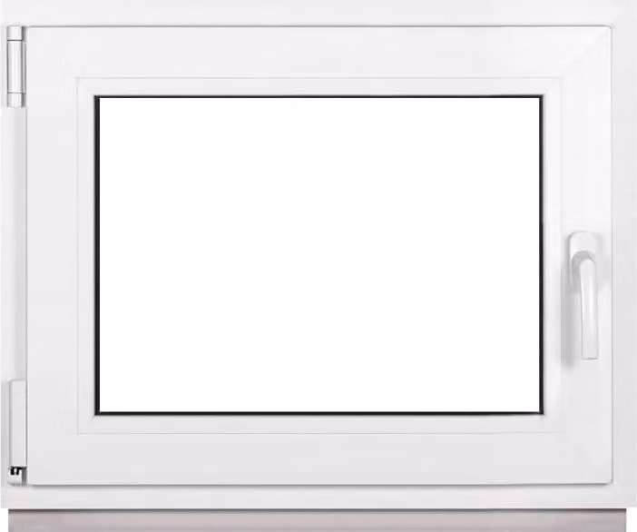 Finestra per cantina Framex Finestra in PVC Bianco Larghezza x altezza 70 x 50 cm (700 x 500 mm) 3 vetri (32 mm) Anta e ribalta DIN Sinistra - Premium