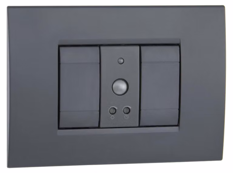 VEMER VE770700, modello SENS IR, sensore di movimento da incasso, colore grigio, 230V, colore antracite