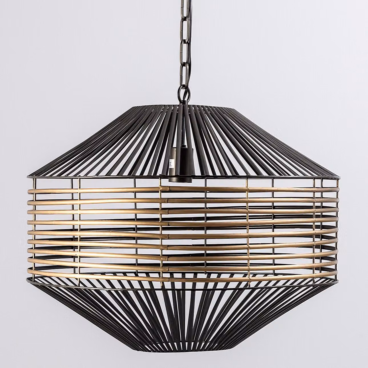 Light & Living lampada a sospensione Selena - Bronzo antico/nero opaco - Ø57 x 48,5 cm