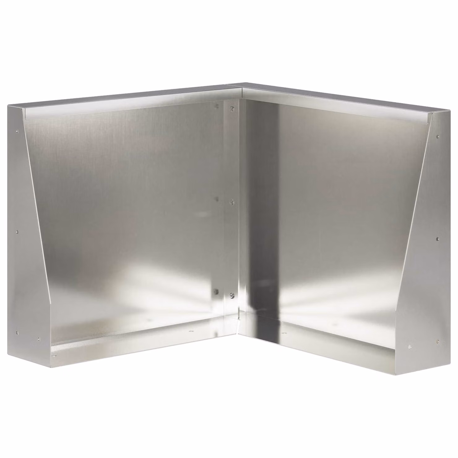 vidaXL Letto rialzato in acciaio inox argento L/P/H: 50 x 50 x 50 cm