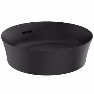 Ideal Standard Ipalyss, vasca sopraigienite rotonda con troppofilo, senza foro per rubinetteria, 40 x 40 cm