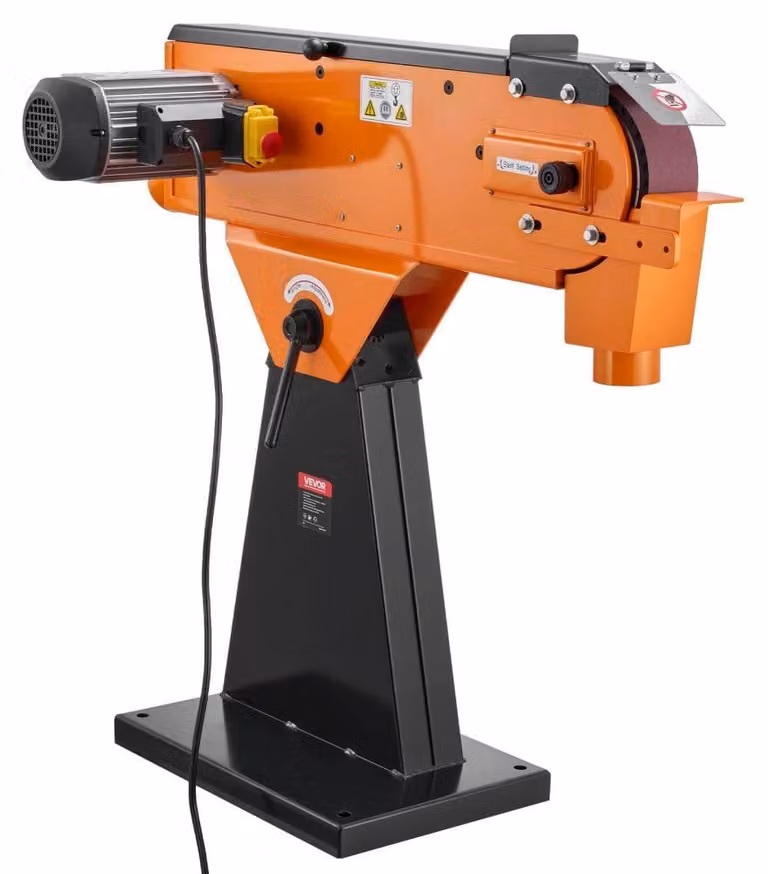 Levigatrice a nastro con angolo regolabile - Potenza: 2100 W - Nastro abrasivo: 7,62 x 200,7 cm