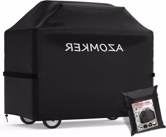 Copertura protettiva per esterni - copertura per barbecue - 1 pezzo - nero - impermeabile - 145 x 61 x 117 cm