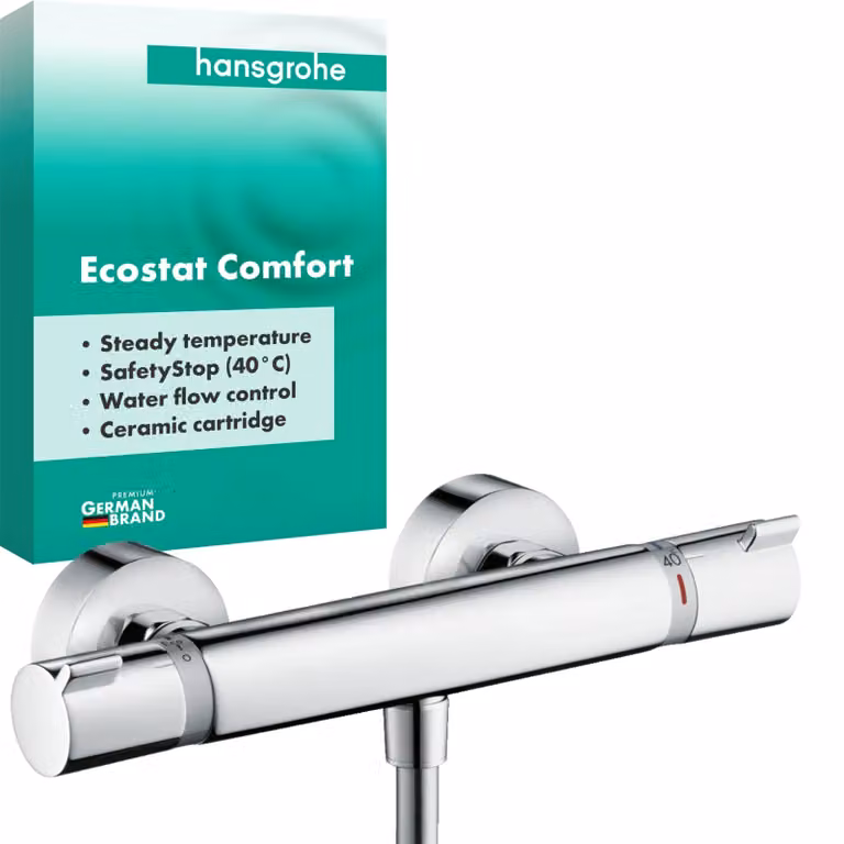 Termostato per doccia da incasso Ecostat Comfort, cromo, 1 funzione, codice prodotto 13116000