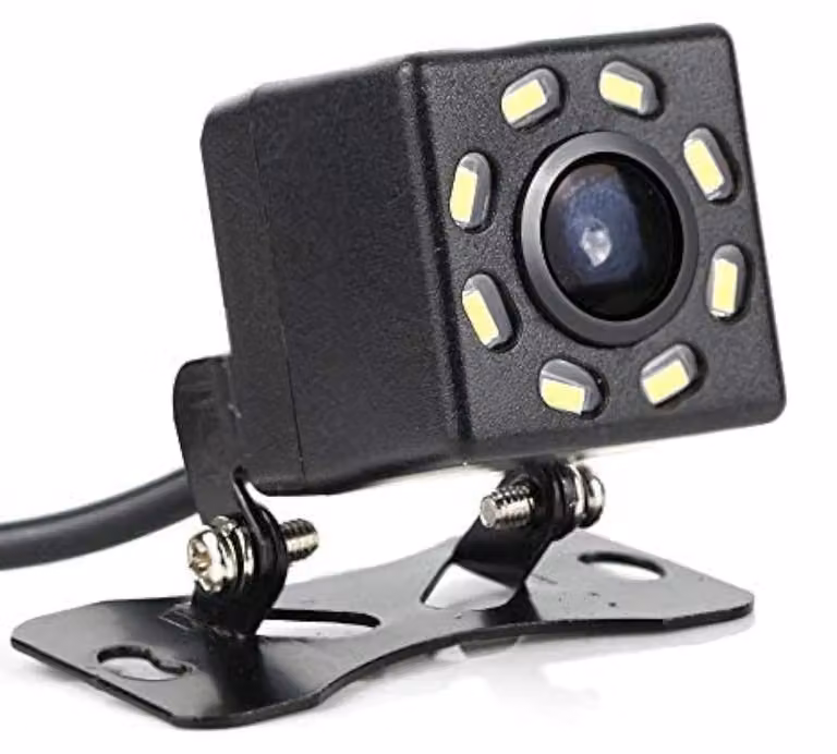 Telecamera per la retromarcia, Ultra HD, 8 LED per la visione notturna, angolo di visione di 170 gradi, impermeabile, universale