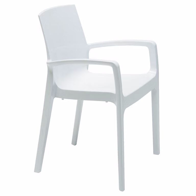 Poltrona cream impilabile higlopp – Bianco Lucido – Grand Soleil