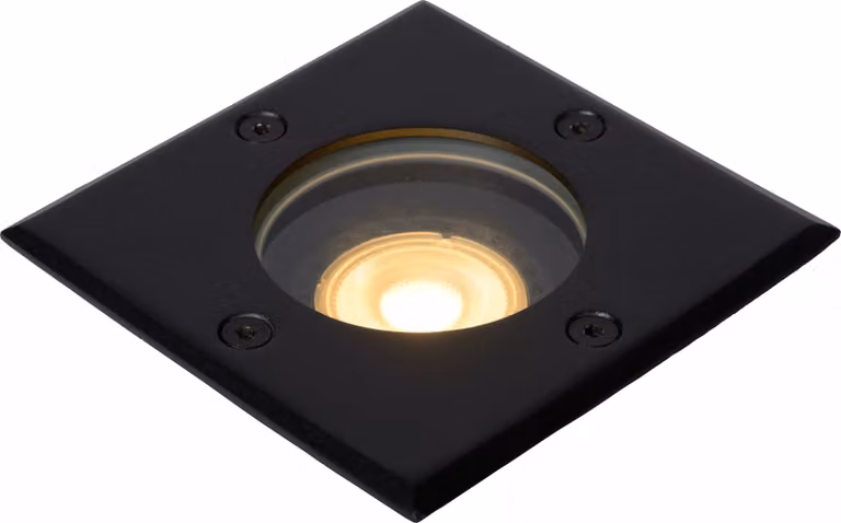 Lampada da incasso per terrazza, nera, GU10, 35 W, BILTIN Lucide