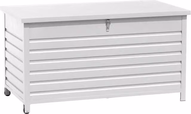 Baule da Esterno con Ruote 142x72x74 cm Bianco