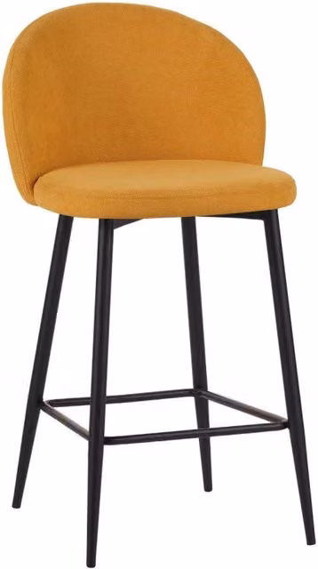 Set di 4 Sgabelli Shelly In Tessuto 320gr Senape Dimensione 50x54,5x96,5cm