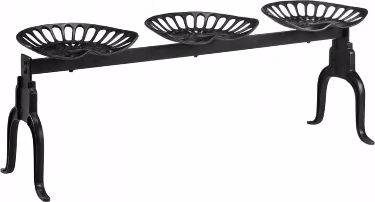 Panca da giardino senza schienale panca da giardino mobili da giardino panca in legno 155x42cm metallo legno panca da giardino mobili da giardino