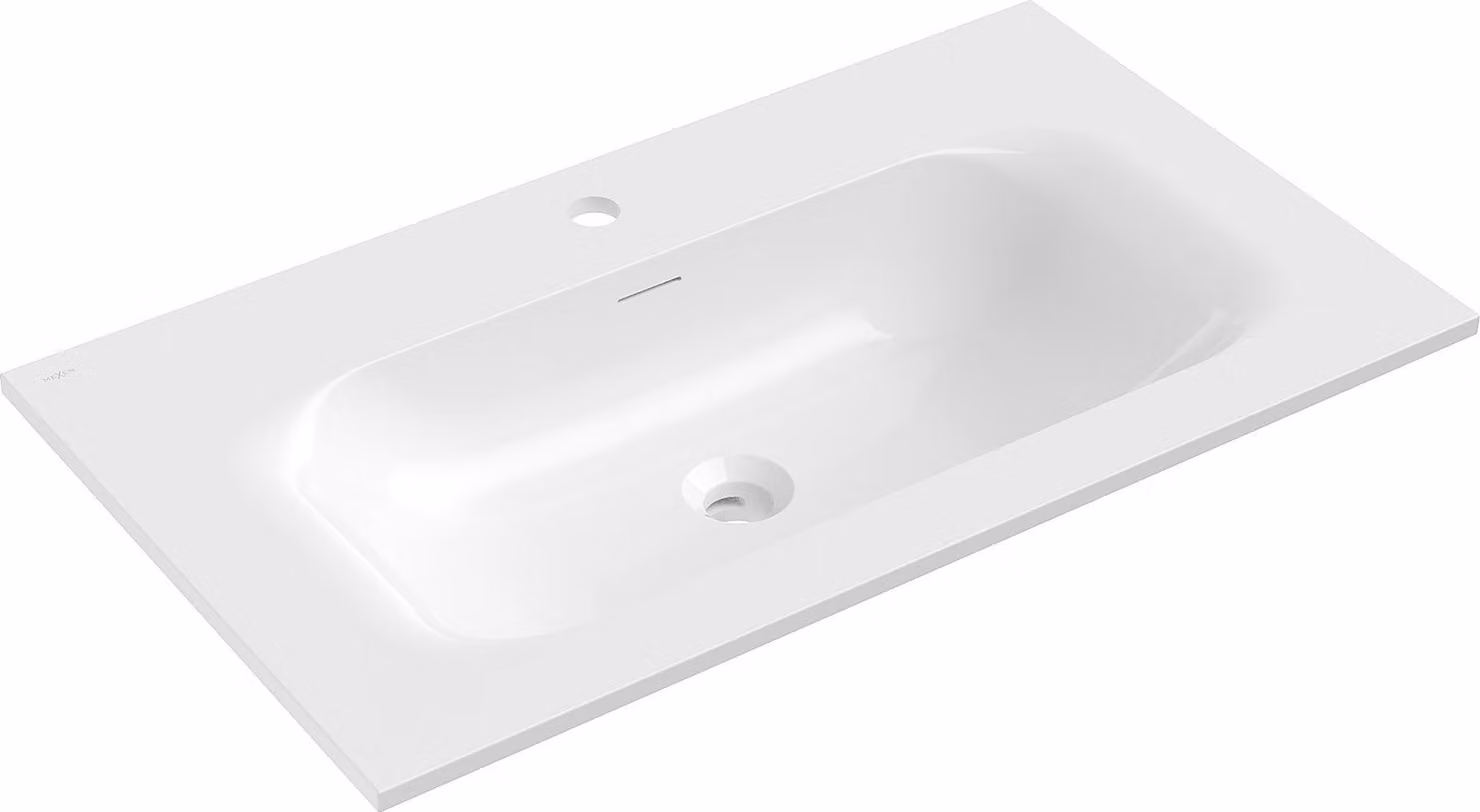 Mexen Vela lavabo da incasso 81 x 46,5 cm, bianco lucido - 25238000