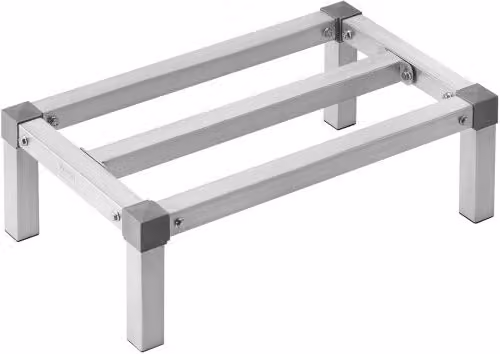 VEVOR Scaffale a Cuneo in Alluminio, 61x35,6x20,3 cm, Scaffale Commerciale, Portata 454 kg, Montaggio Facile, Scaffale a 1 Ripiano per Conservazione Alimenti a Pavimento, in Ristoranti, Cucine, Garage