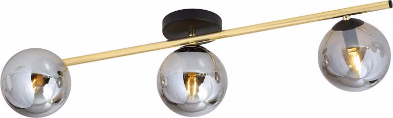 Lampada da soffitto Emibig 3xE14 10W SPLENDI con 3 paralumi color grafite 1246/3