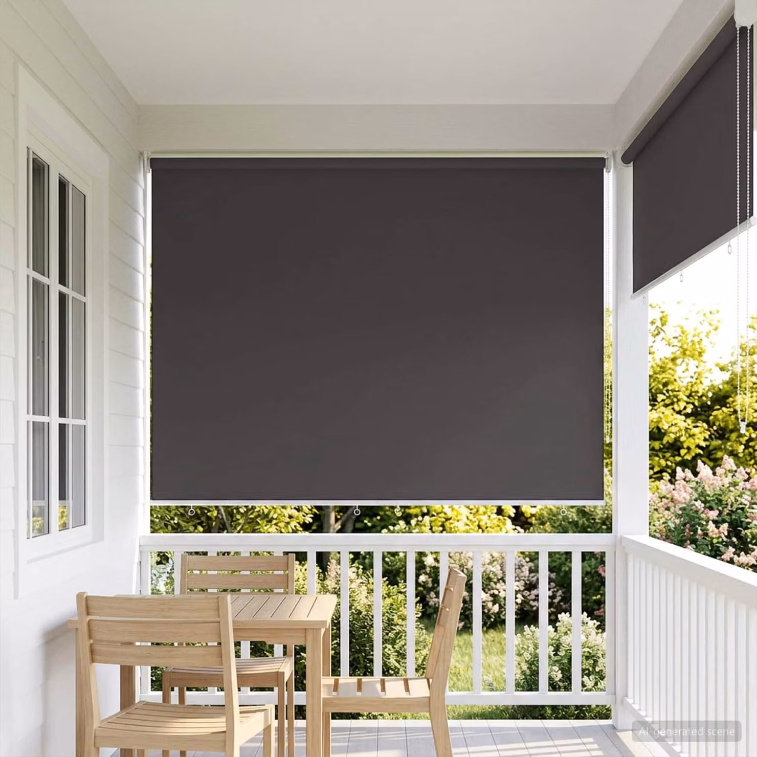 vidaXL Tenda da sole a rullo con protezione UV in poliestere, Antracite