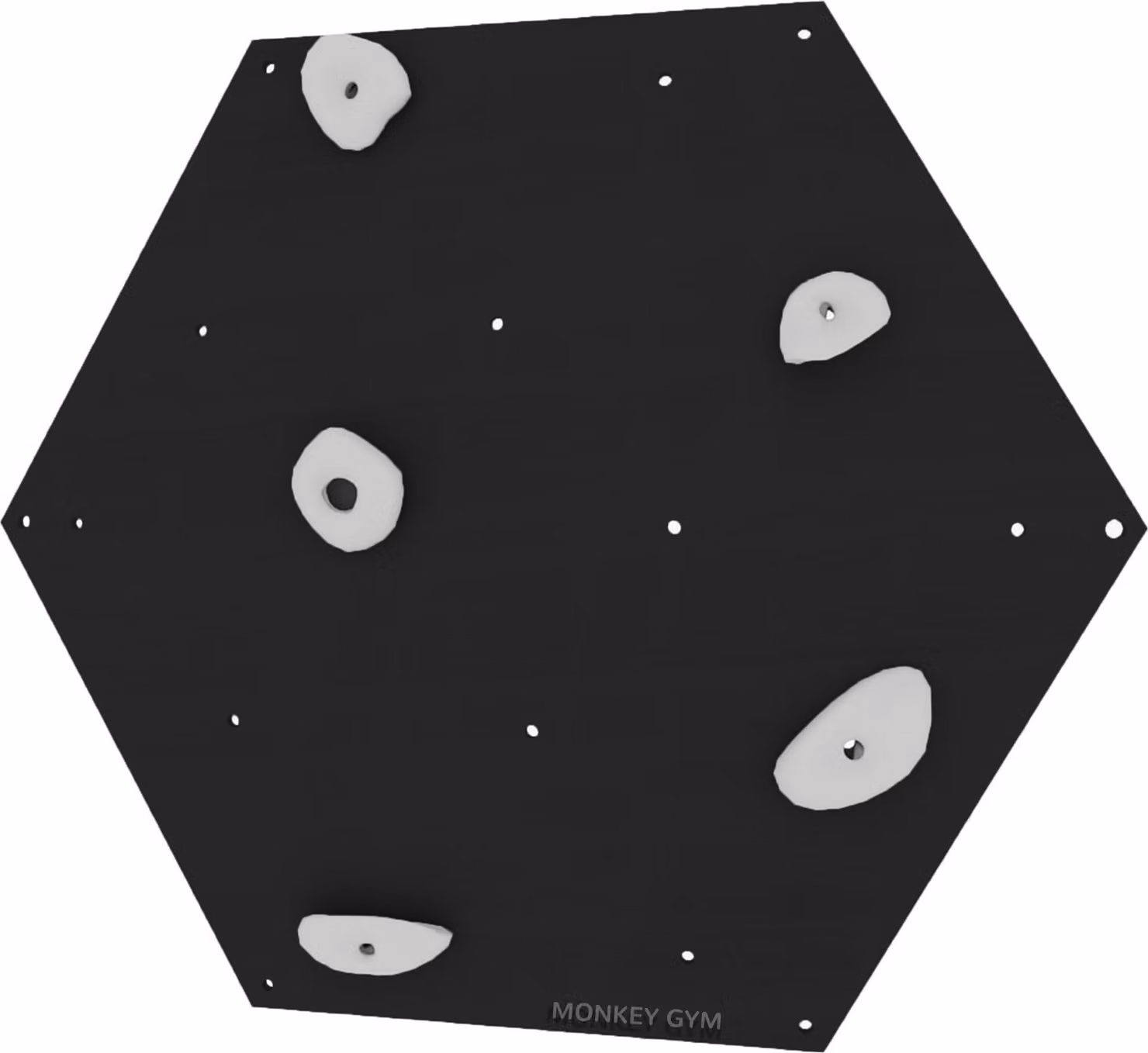 Set di cubi da arrampicata per bambini con maniglie bianche e nere