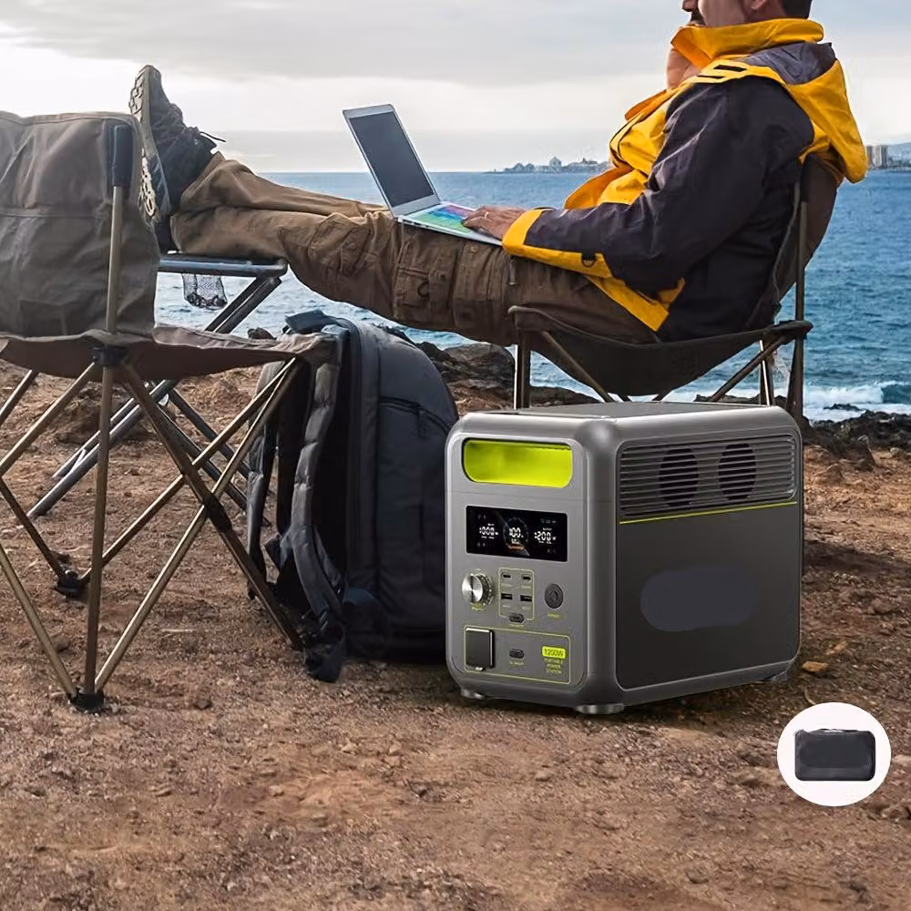 Centralina portatile – Batteria esterna – Generatore per attività all'aperto – Alimentazione di emergenza – Batteria di riserva – Capacità di 1024 Wh