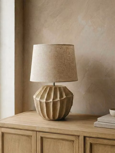 Maree lampada da tavolo beige Kenay Home