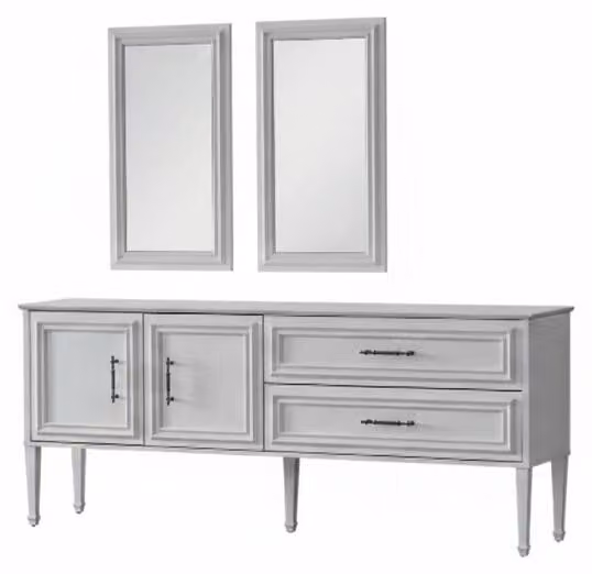 Dimensioni: Mobile contenitore moderno con specchio, ideale per creare un'atmosfera elegante nell'ambiente living