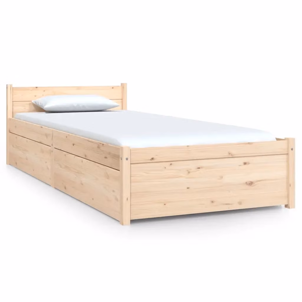 Giroletto vidaXL in legno di pino con cassetti, stile rustico, L/P/H: 190 x 80 x 51 cm – 2