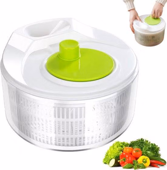 Centrifuga per insalata - Essiccatore per insalata - Centrifuga per insalata - Centrifuga per insalata - Essiccatore per verdure - Setaccio per verdure - Essiccatore per insalata - Centrifuga per verdure - Macchina per essiccare l'insalata - Centrifuga pe