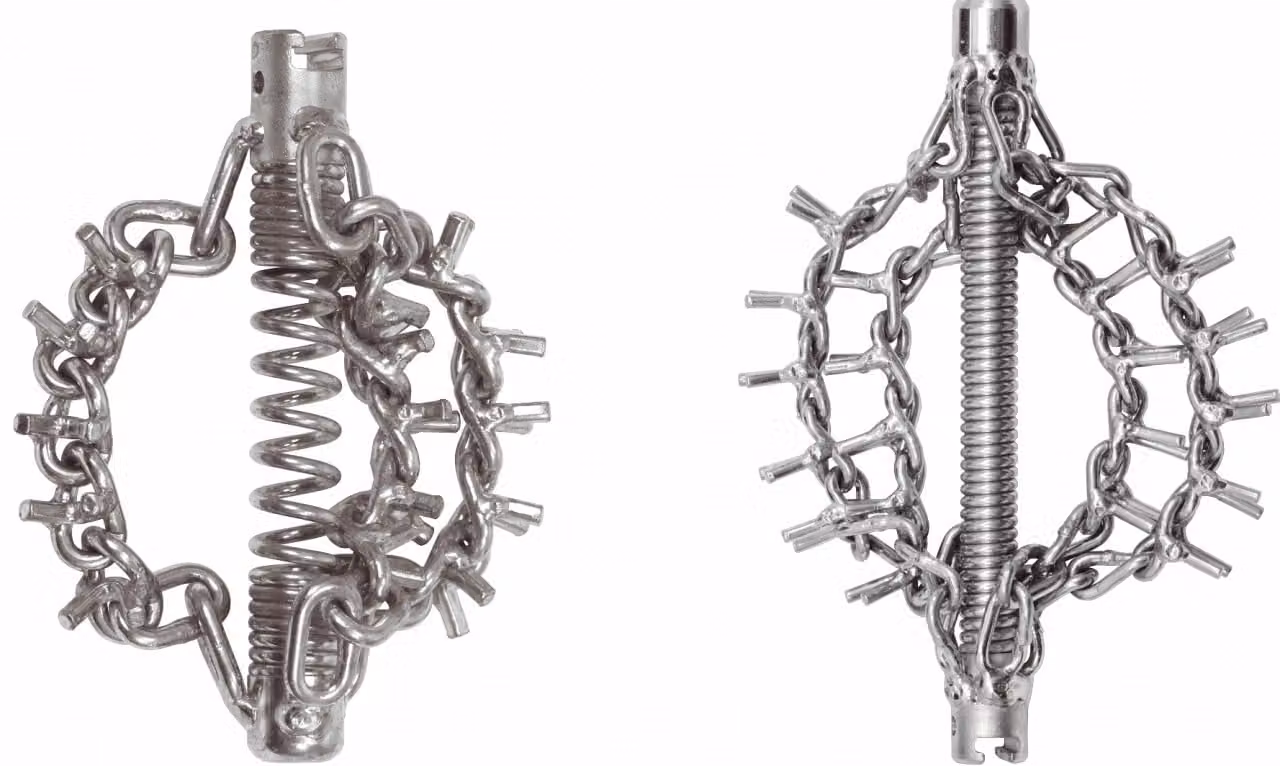 KS TOOLS Testa di slittamento con catena a spuntoni 3 catene Ø45 mm 22 mm - 900.2288