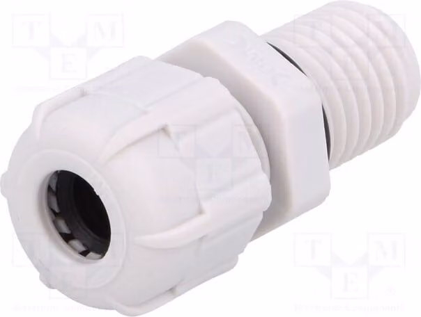 5 connettori per cavi IP68, modello BM4912L, di dimensioni 1,5, con filettatura M12 allungata