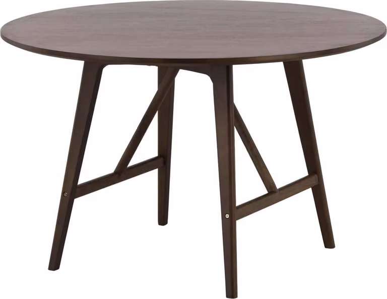 FURNLUX Tavolo da pranzo Kaseidon Noce 100cm / Hauptfarbe: Braun / Dimensioni: 100 x 100 x 75 cm