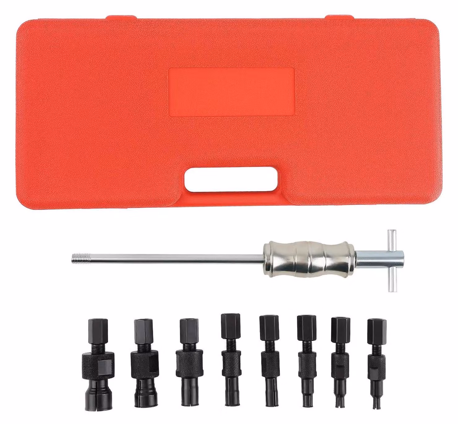 Estrattore per cuscinetti interni – Set di strumenti con martello – Estrattore per cuscinetti interni con pinze di presa da 12–14 mm e 20–24 mm – Adatto per cuscinetti a sfere e boccole