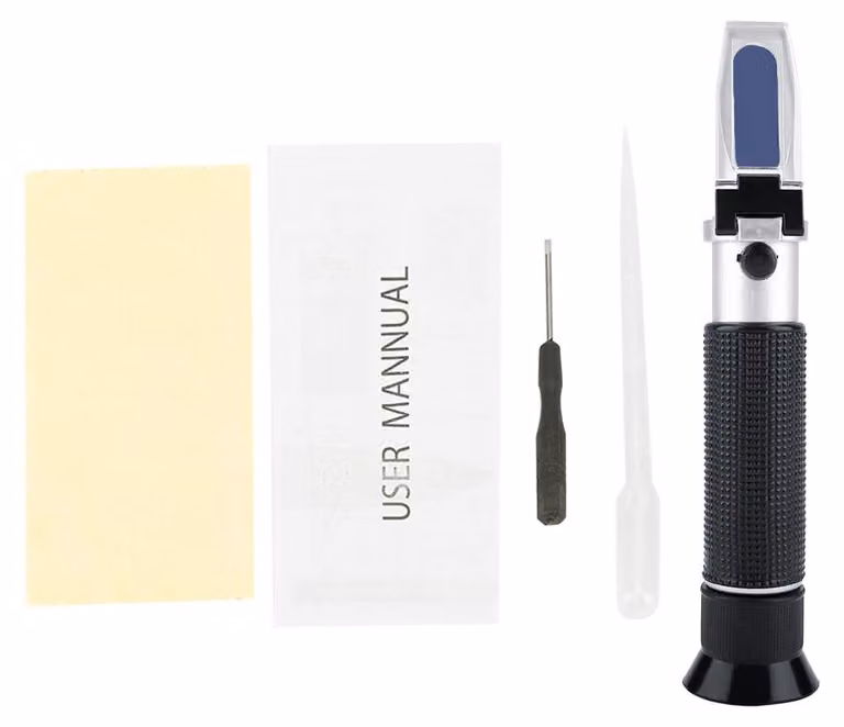 Rifrattometro portatile 0-100% salinità Salinometro Concentrazione salina dell'acqua marina Tester Misuratore