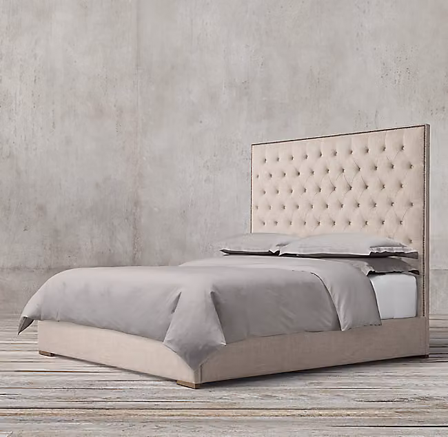 Chesterfield Designer Bett Schlafzimmer Leder Polster 140/160/180/200 cm