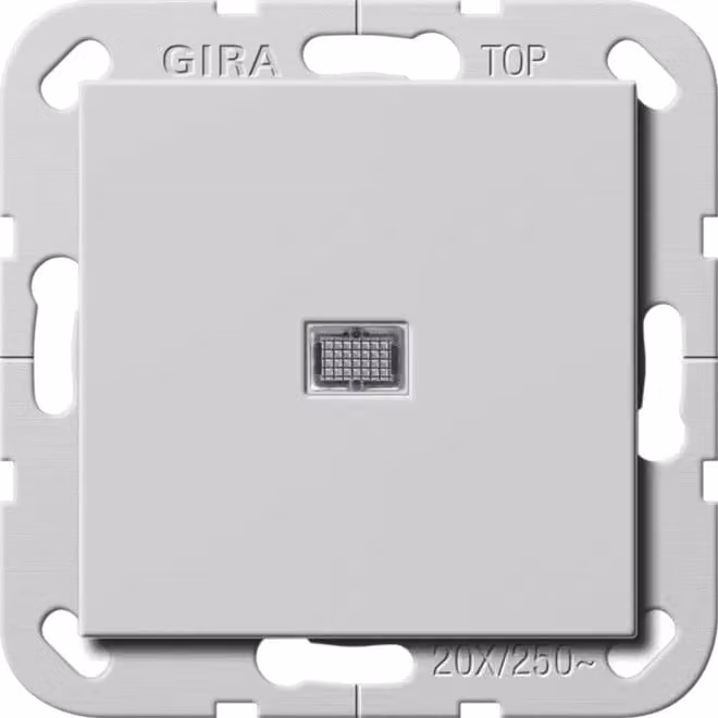 Gira Interruttore a bilanciere BS 20 AX Off, sistema 55 a 2 poli, grigio, codice 2834015