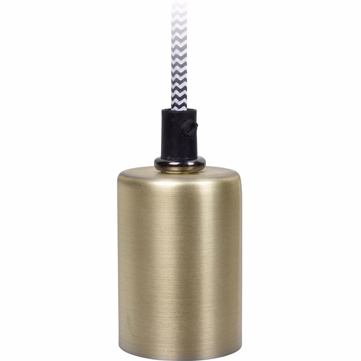 Lampada a sospensione in metallo color oro opaco, 8 cm