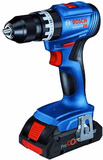 Trapano Avvitatore con Percussione Bosch GSB 18V-45 con 3 Batterie da 4,0 Ah in Valigetta Blu
