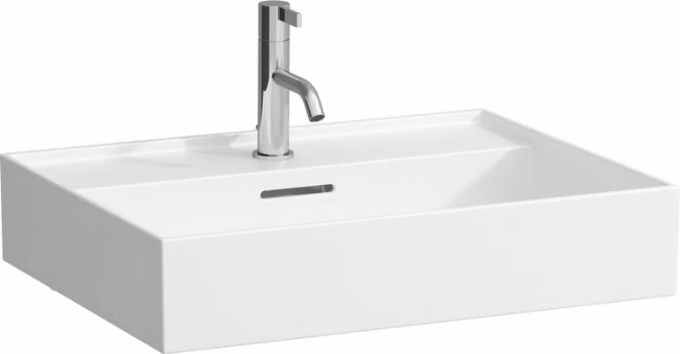 LAUFEN Kartell lavabo à encastrer, 1 trou pour robinet, avec trop-plein, 600x460mm, H810333A001041, H810333A001041
