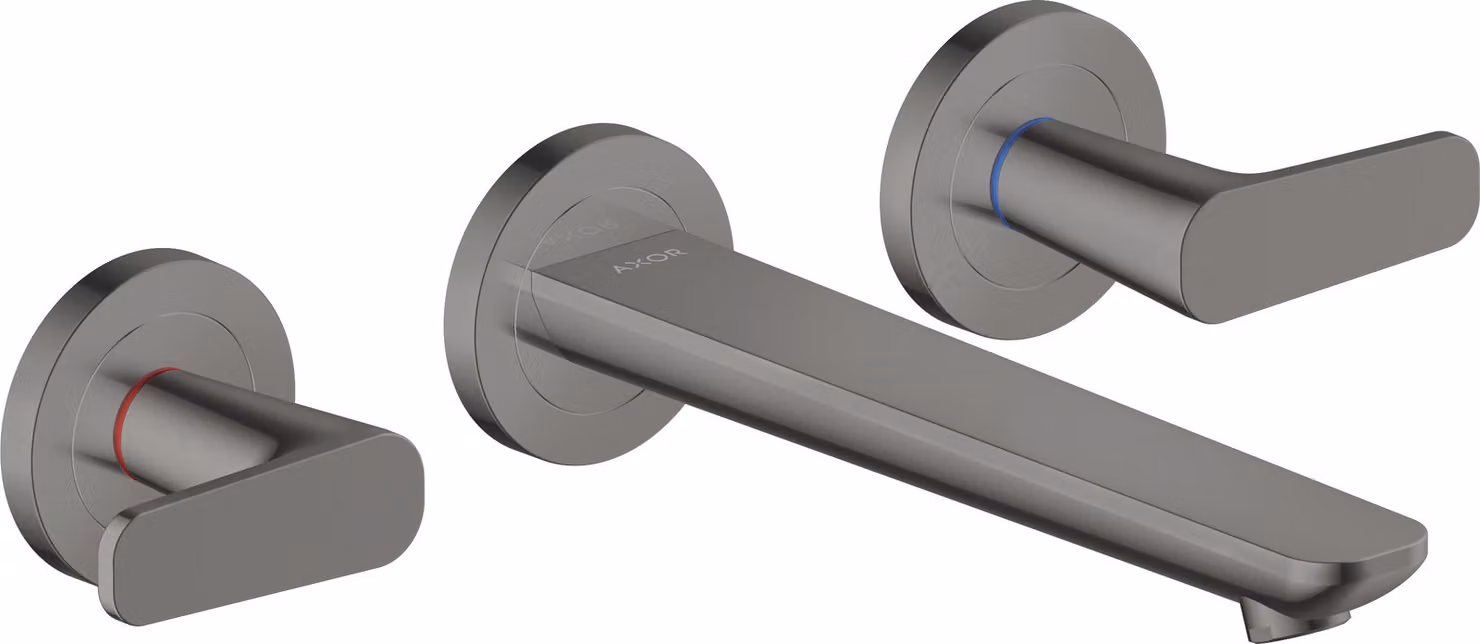 hansgrohe AXOR Citterio C robinetterie de lavabo 3 trous encastrée pour montage mural, bec 195mm, 49070330, 49070330
