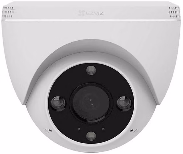 Videocamera di sorveglianza esterna Ezviz H4 3MP con connettività WiFi e visione notturna, colore bianco