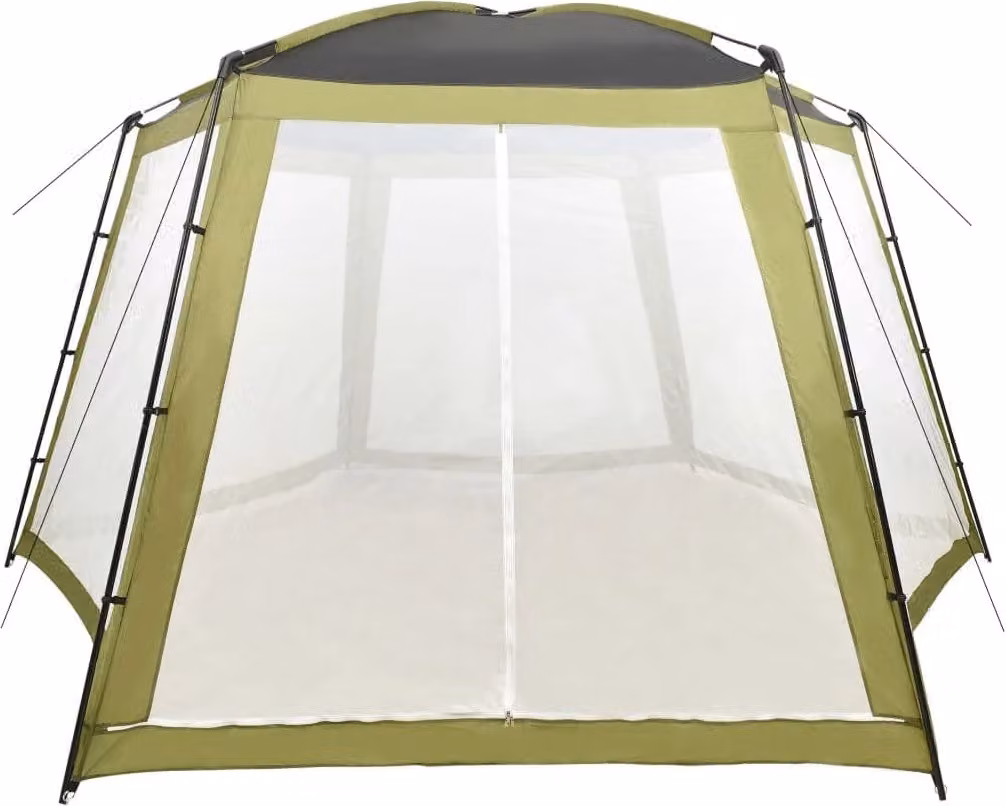 Tenda per Piscina in Tessuto 590x520x250 cm Verde