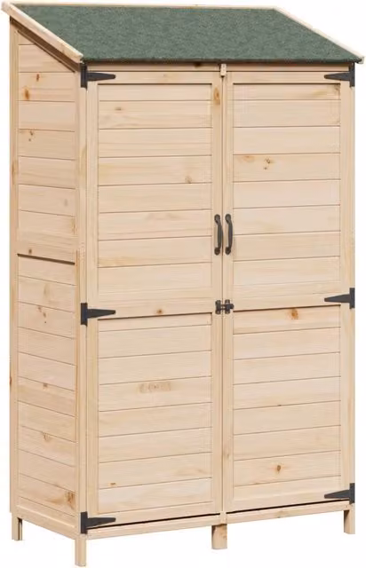 Capanno da Giardino Naturale 106,5 x 56 x 176 cm CFW6502354