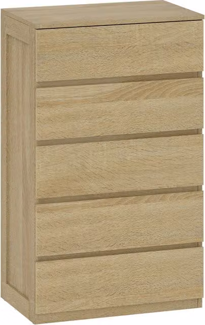 Cassettiera moderna Giordanoshop in legno e MDF color beige L/P/H: 60 x 39 x 100 cm