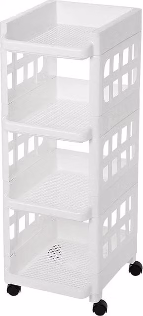 Trolley per cucina – ripiani per cucina - Trolley di archiviazione su ruote – con livelli – sostenibile -spazievenditore