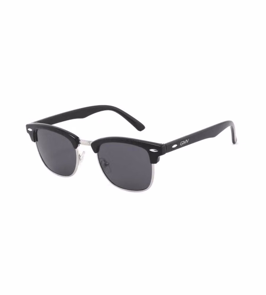Gian Marco Venturi Occhiali da Sole Unisex Nero-Argento Categoria 3