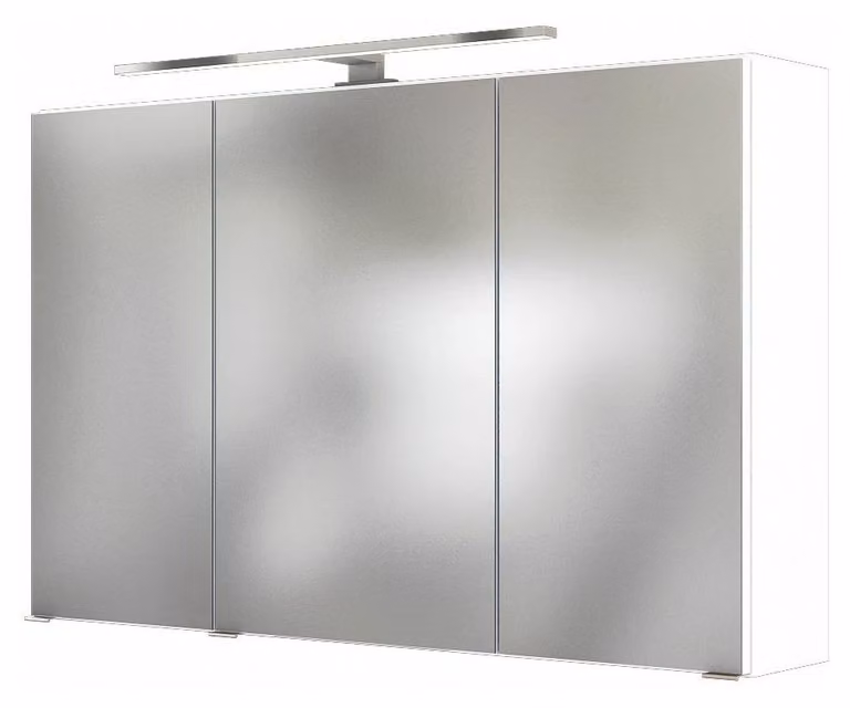 Held Möbel armadio a specchio Baabe 100 cm bianco