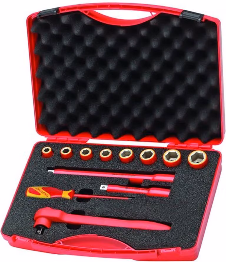 GEDORE VDE 1001 Set di utensili VDE da 12 pezzi in valigetta, 6602560