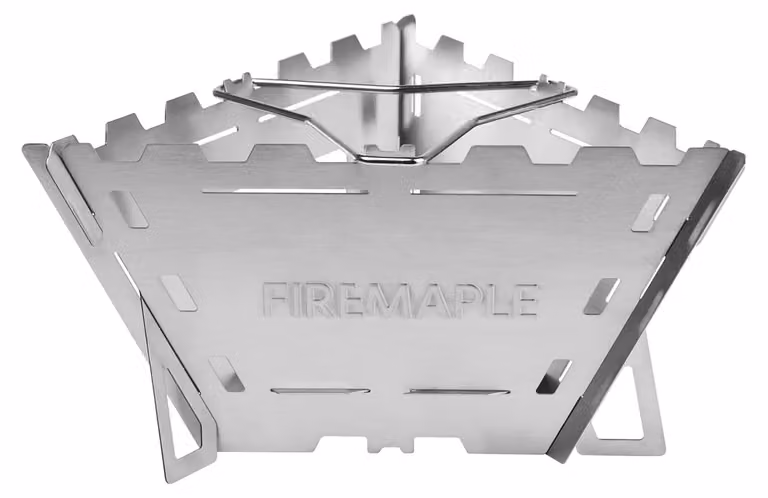 Stufa da campeggio portatile a legna - Acciaio inossidabile - 28,2 x 14,7 x 0,8 cm