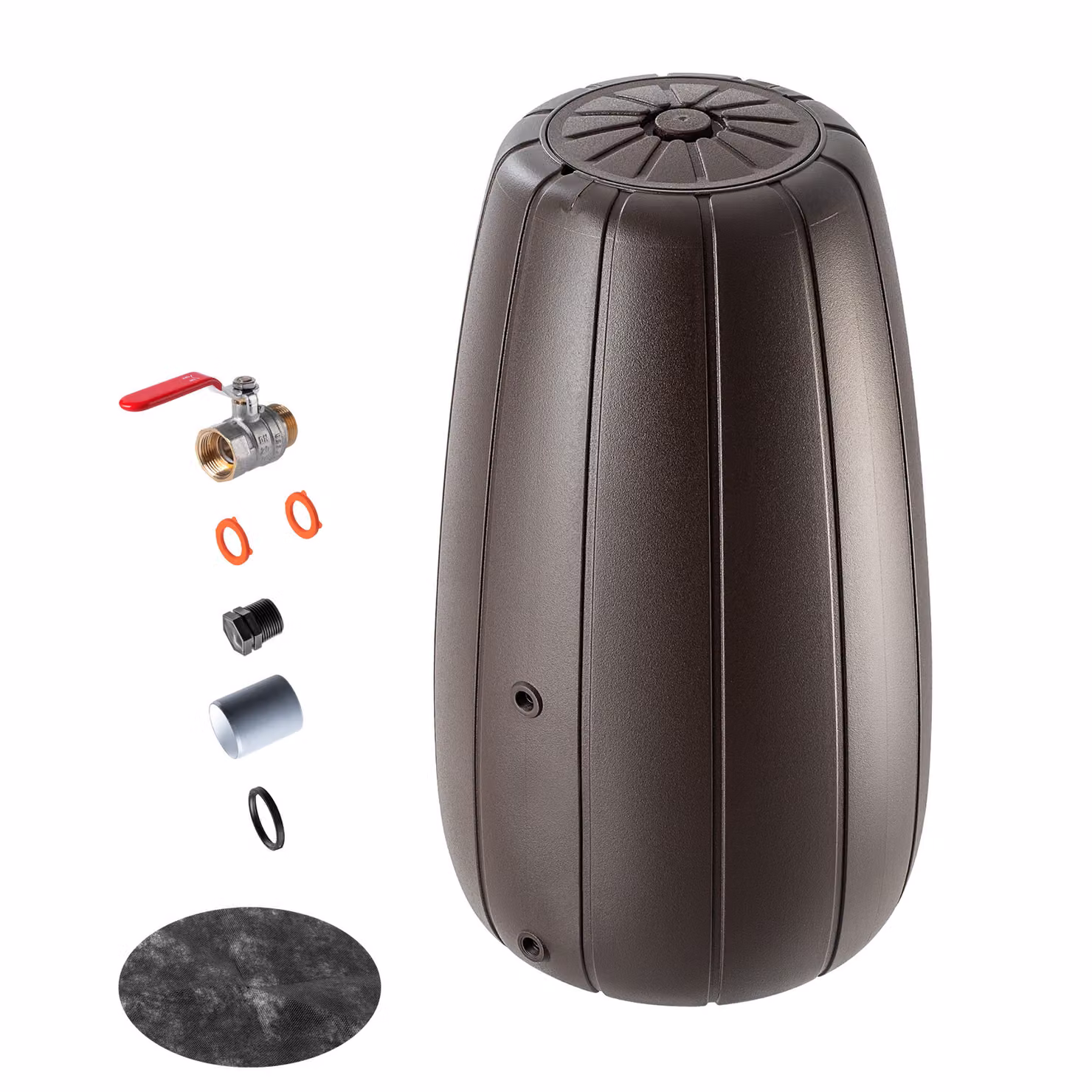 Serbatoio per acqua piovana KADAX Serbatoio per acqua piovana 200L + rubinetto con vaso per fiori 2in1